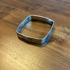 Jcrew silver square bangle
